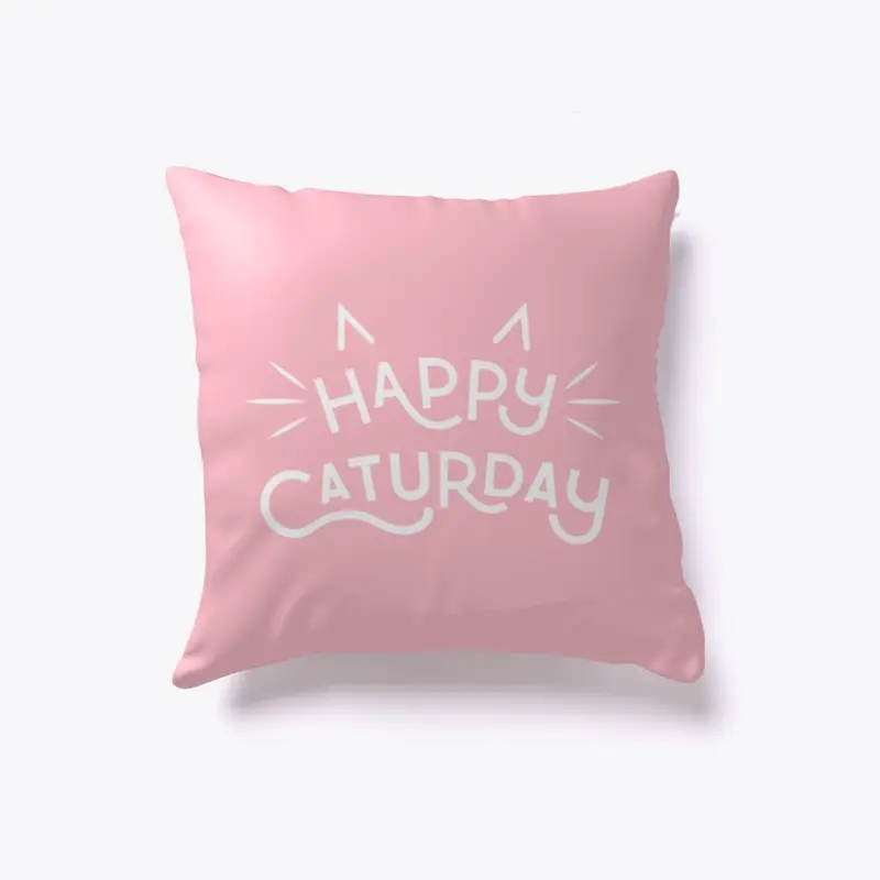 Happy Caturday Cushion