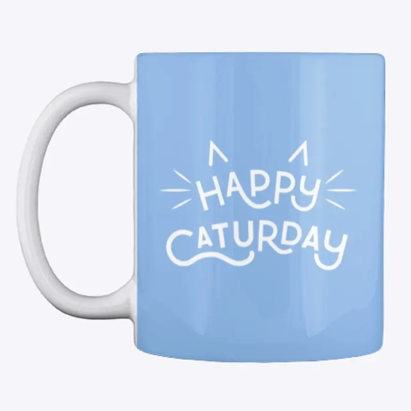 Happy Caturday Mug - The Chatty Farmer